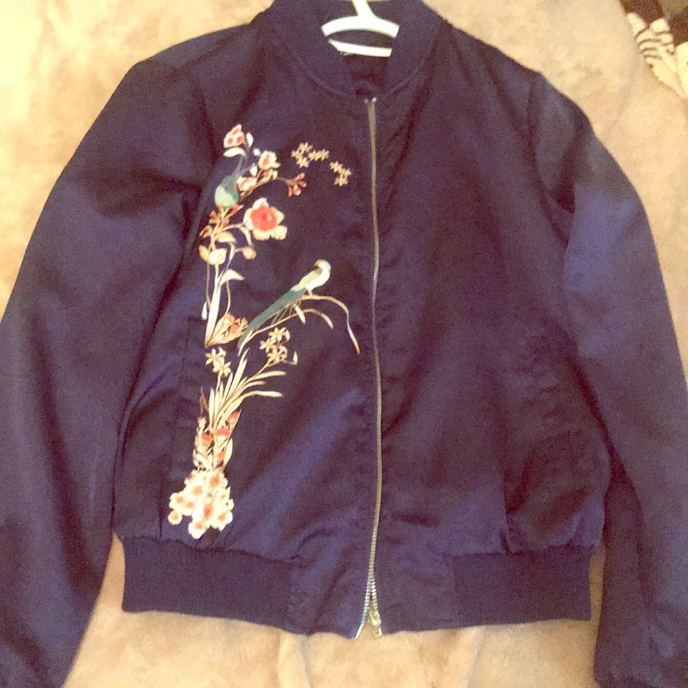 Flower bomber jacket